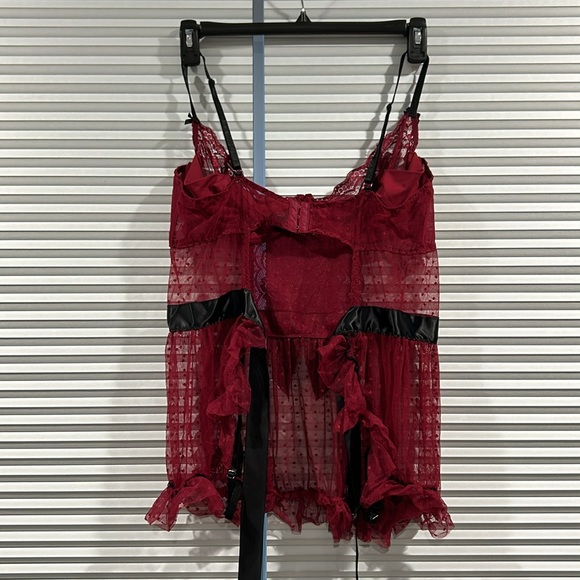 Burgundy teddy - Picture 2 of 4